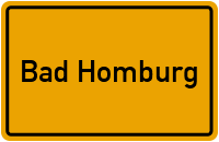 Ortsschild Bad Homburg 